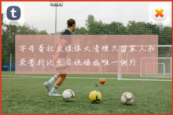 字母哥社交媒体大清理只留家人和荣誉科比生日祝福成唯一例外